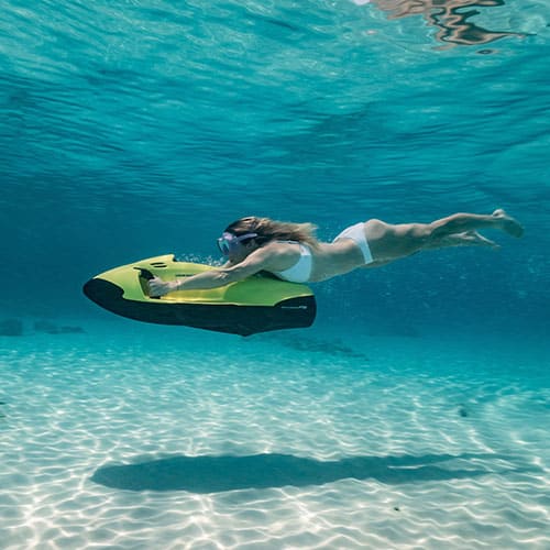 Water activities during a private boat tour in Corfu